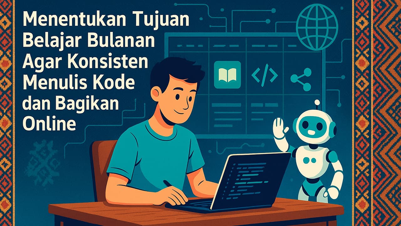 Menentukan Tujuan Belajar Bulanan Agar Konsisten Menulis Kode dan Bagikan Online